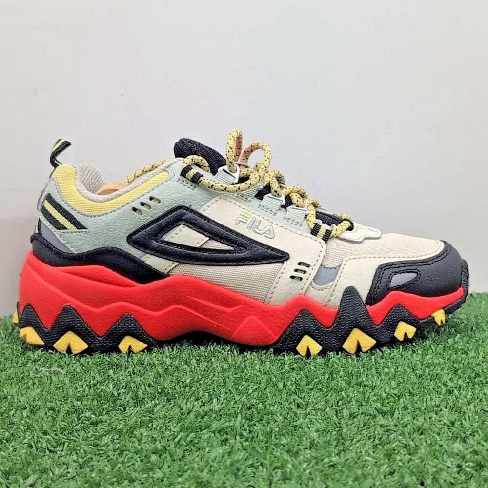 Fila Trail Running Hiking Shoes Women's‎ 6 M Oakmont Orange White 5JM00276-119